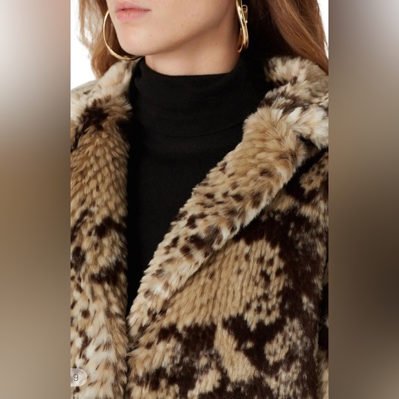 Unreal Fur Fame Faux Fur Brown Jacket - Picture 3 of 13